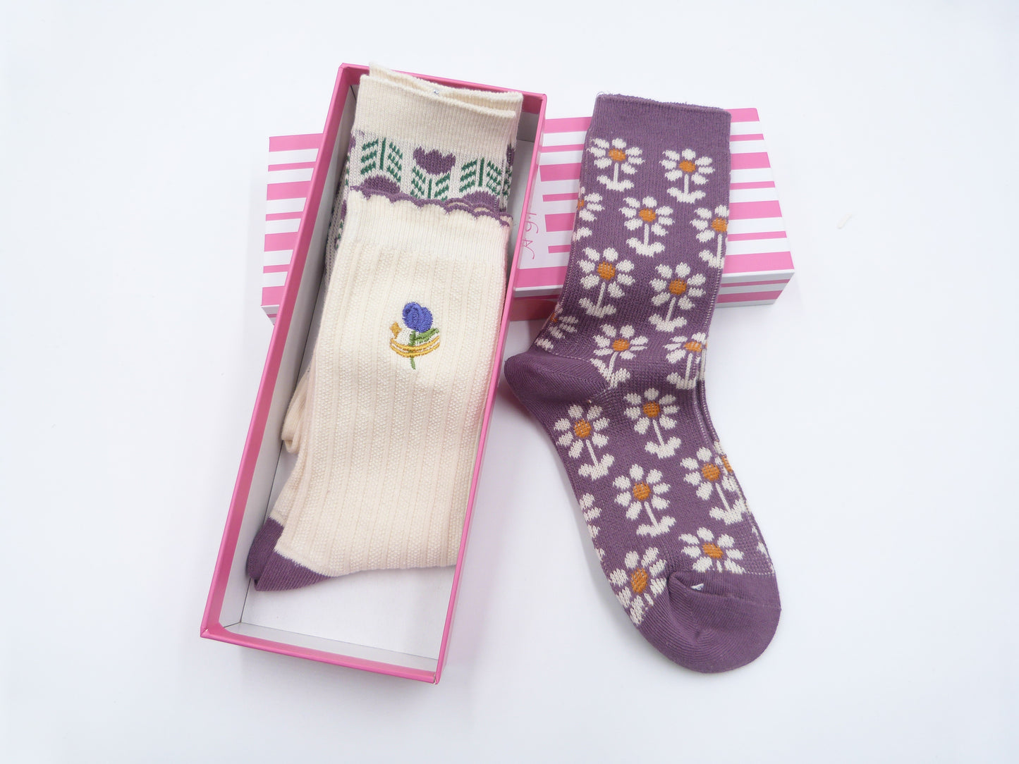 Daisy Flower Socks 3 Styles