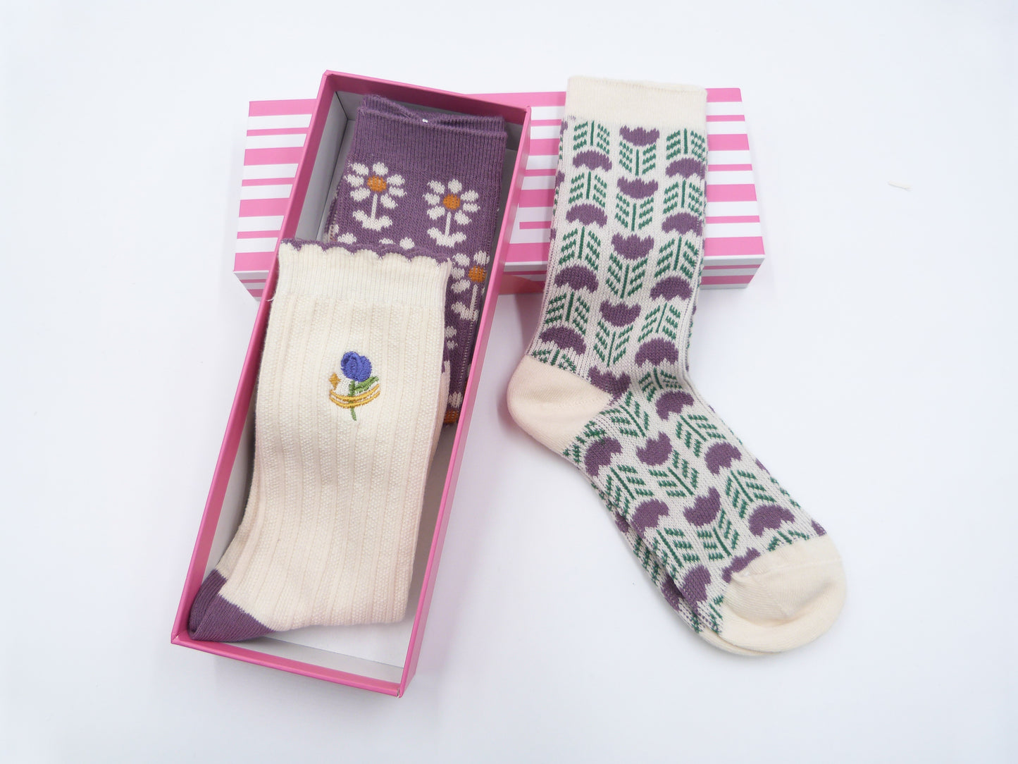 Daisy Flower Socks 3 Styles