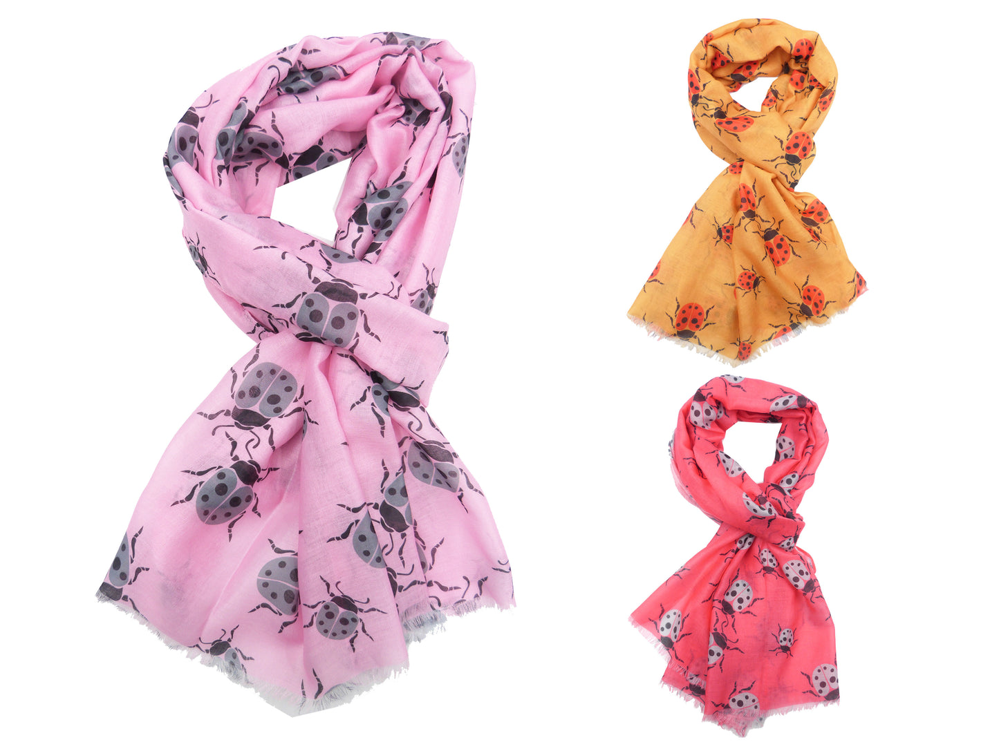 Ladybird Print Scarf