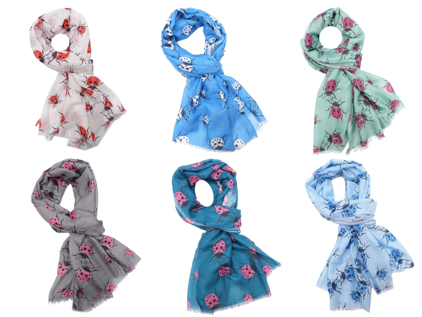 Ladybird Print Scarf