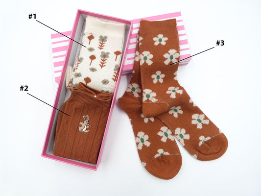 Flower Socks 3 Styles