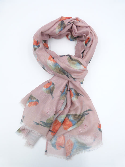 Robin Bird Scarf