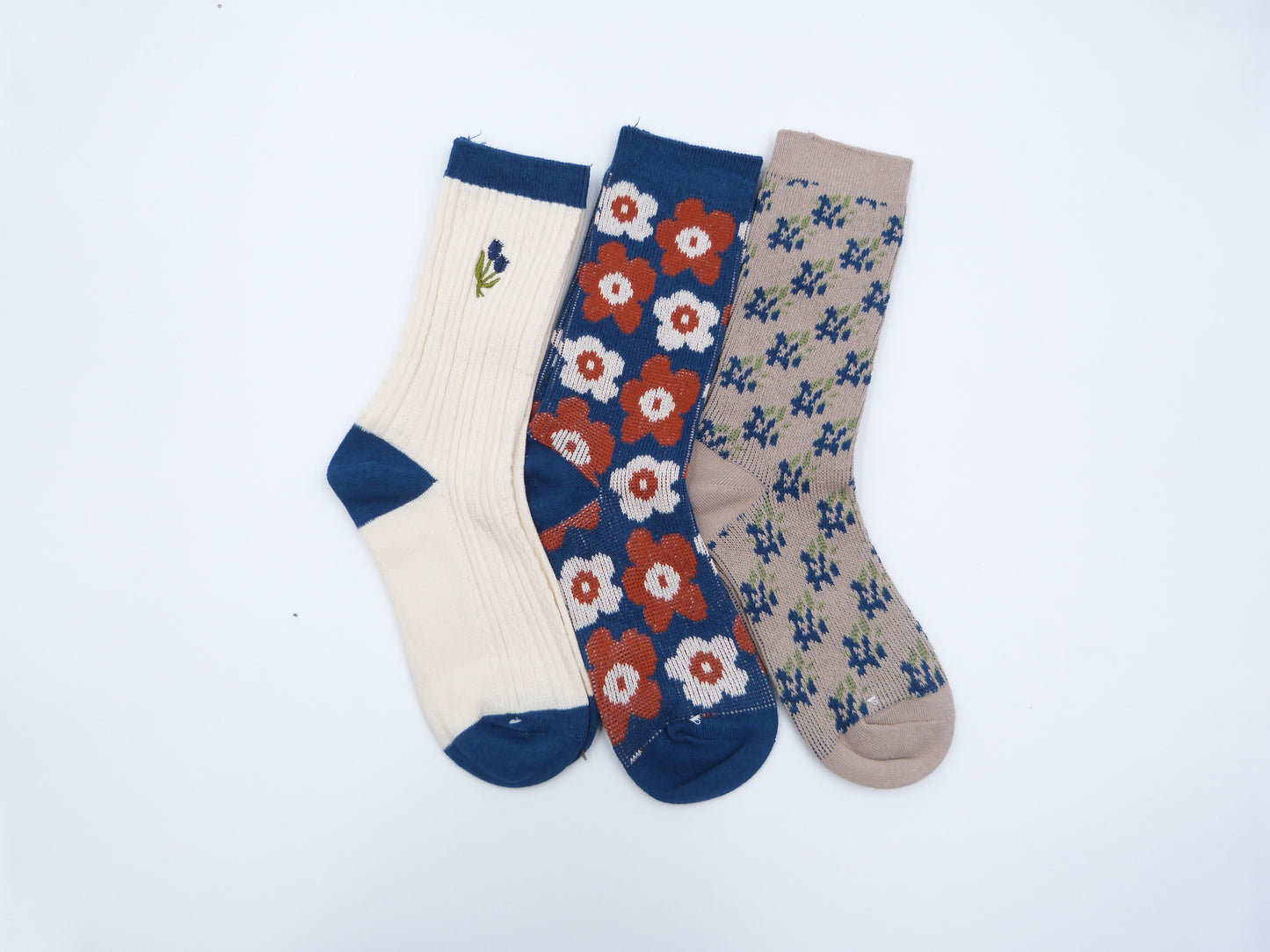 Flowers Socks Set of 2 pairs