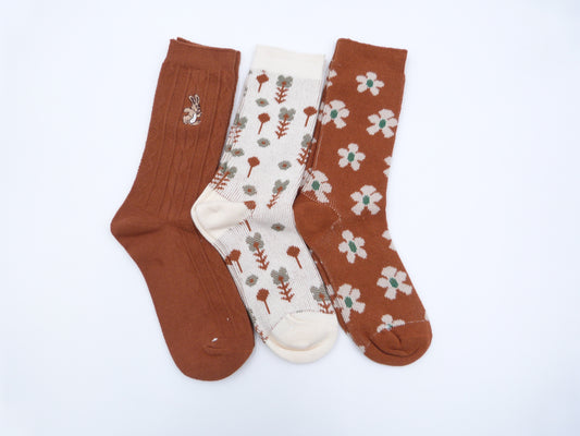Flower Socks 3 Styles
