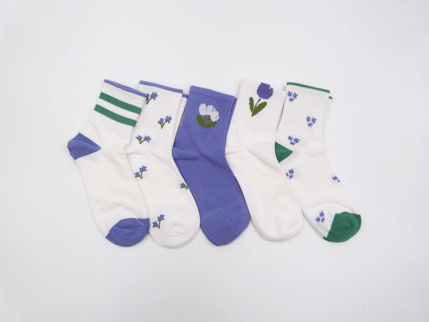 Flower Print Socks 5 Styles