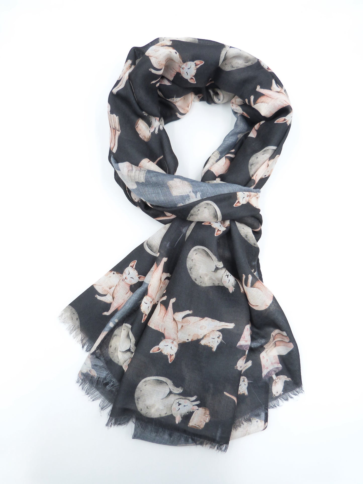Cat Print Scarf