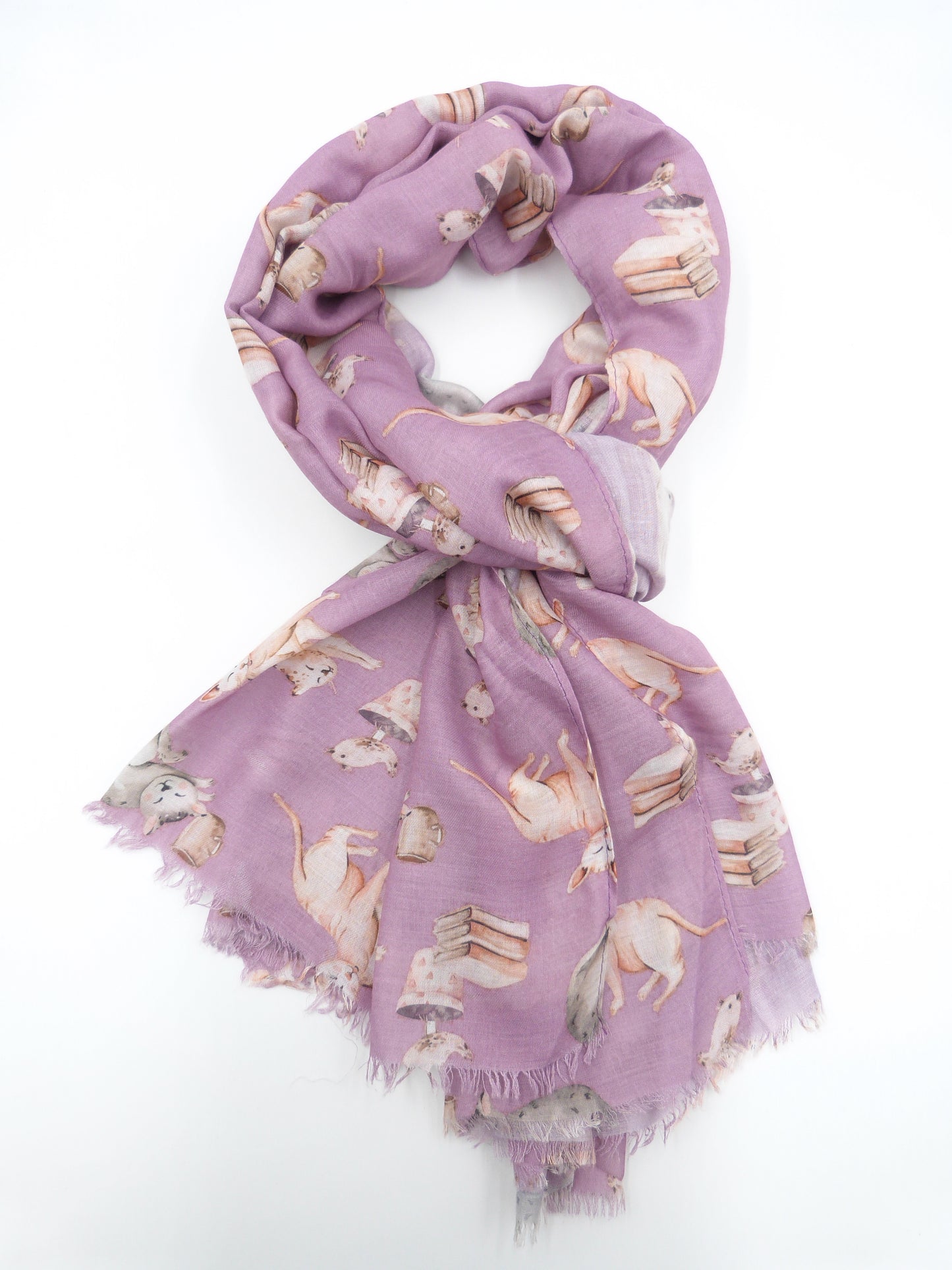 Cat Print Scarf