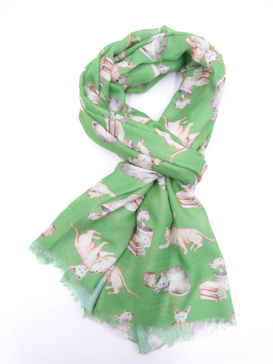 Cat Print Scarf