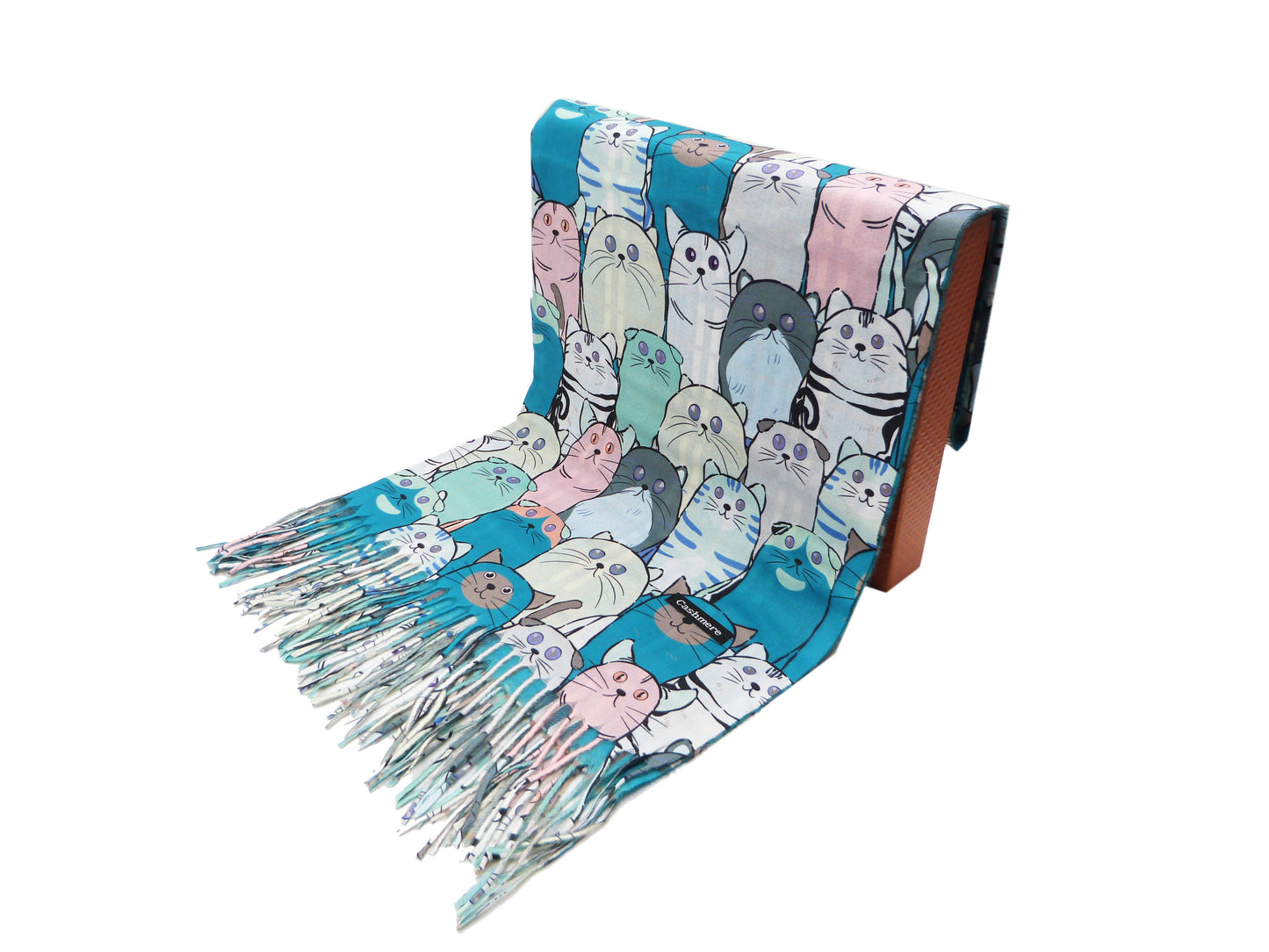 Cute Cat Wrap Pashmina Cashmere Feel