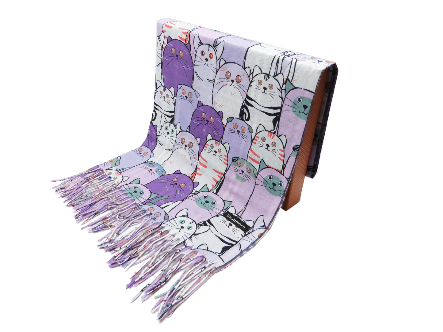 Cute Cat Wrap Pashmina Cashmere Feel