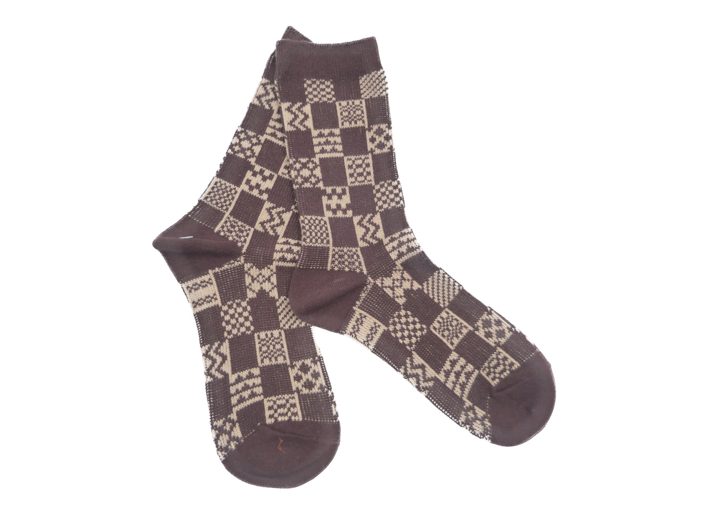 Checkered  Pattern  Seamless Socks