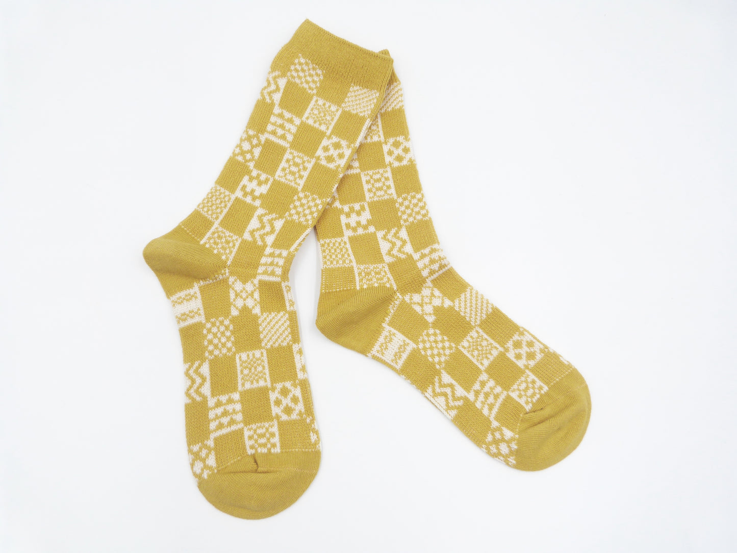 Checkered  Pattern  Seamless Socks