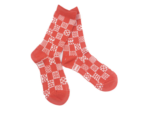 Checkered  Pattern  Seamless Socks