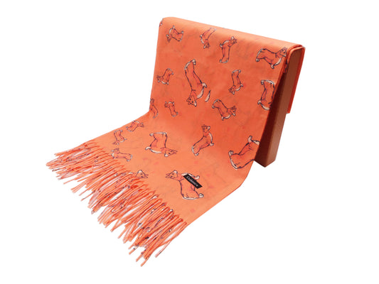Corgi Print Wrap Pashmina Scarf