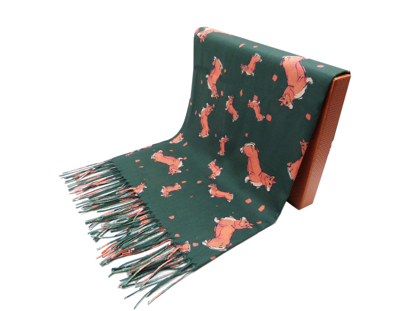 Corgi Print Wrap Pashmina Scarf