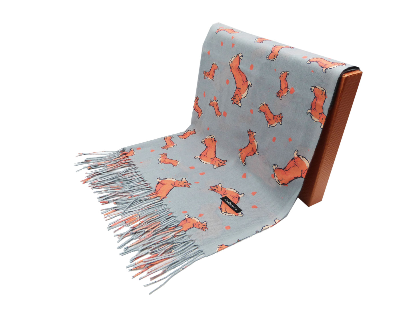 Corgi Print Wrap Pashmina Scarf