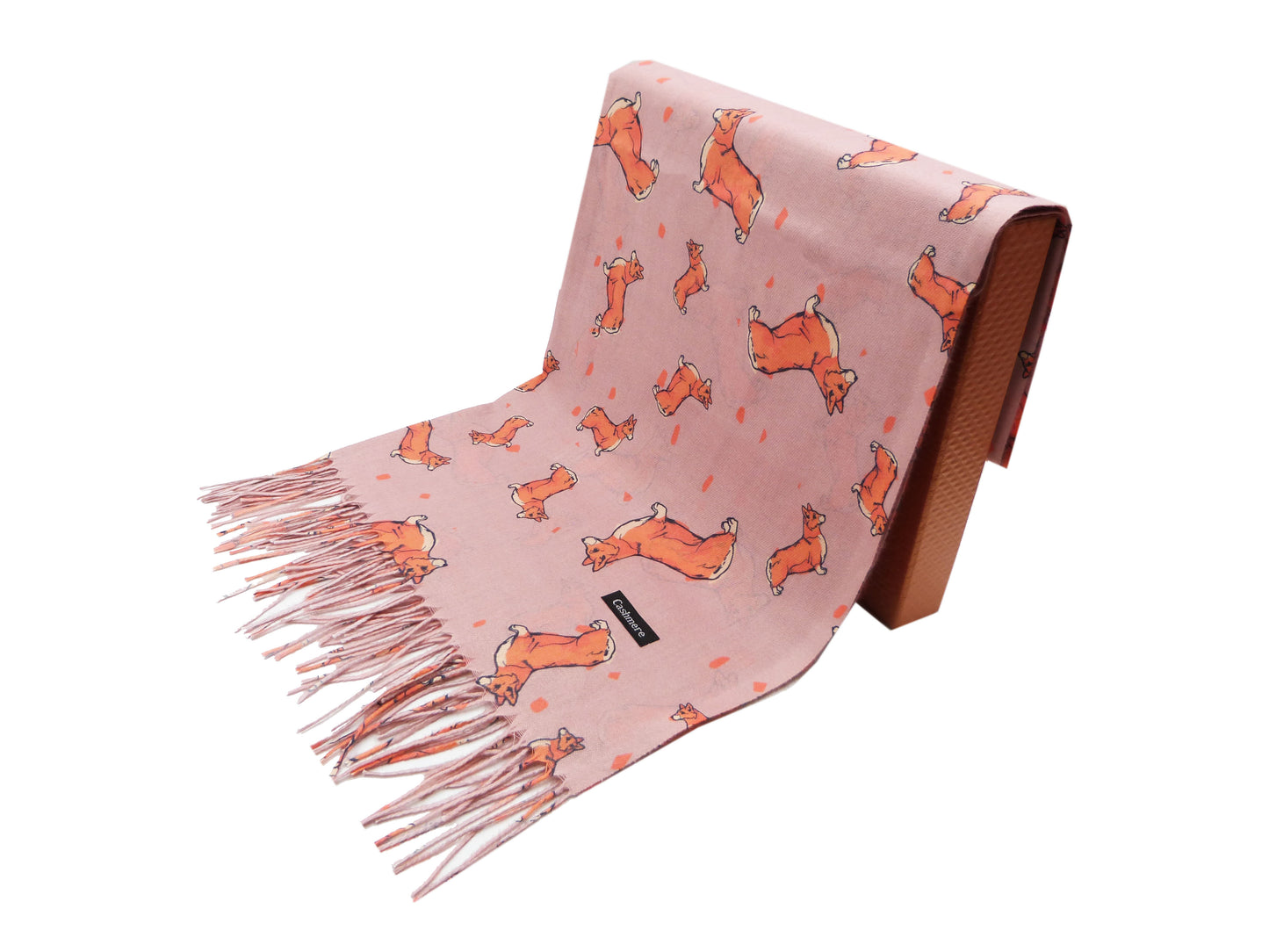 Corgi Print Wrap Pashmina Scarf