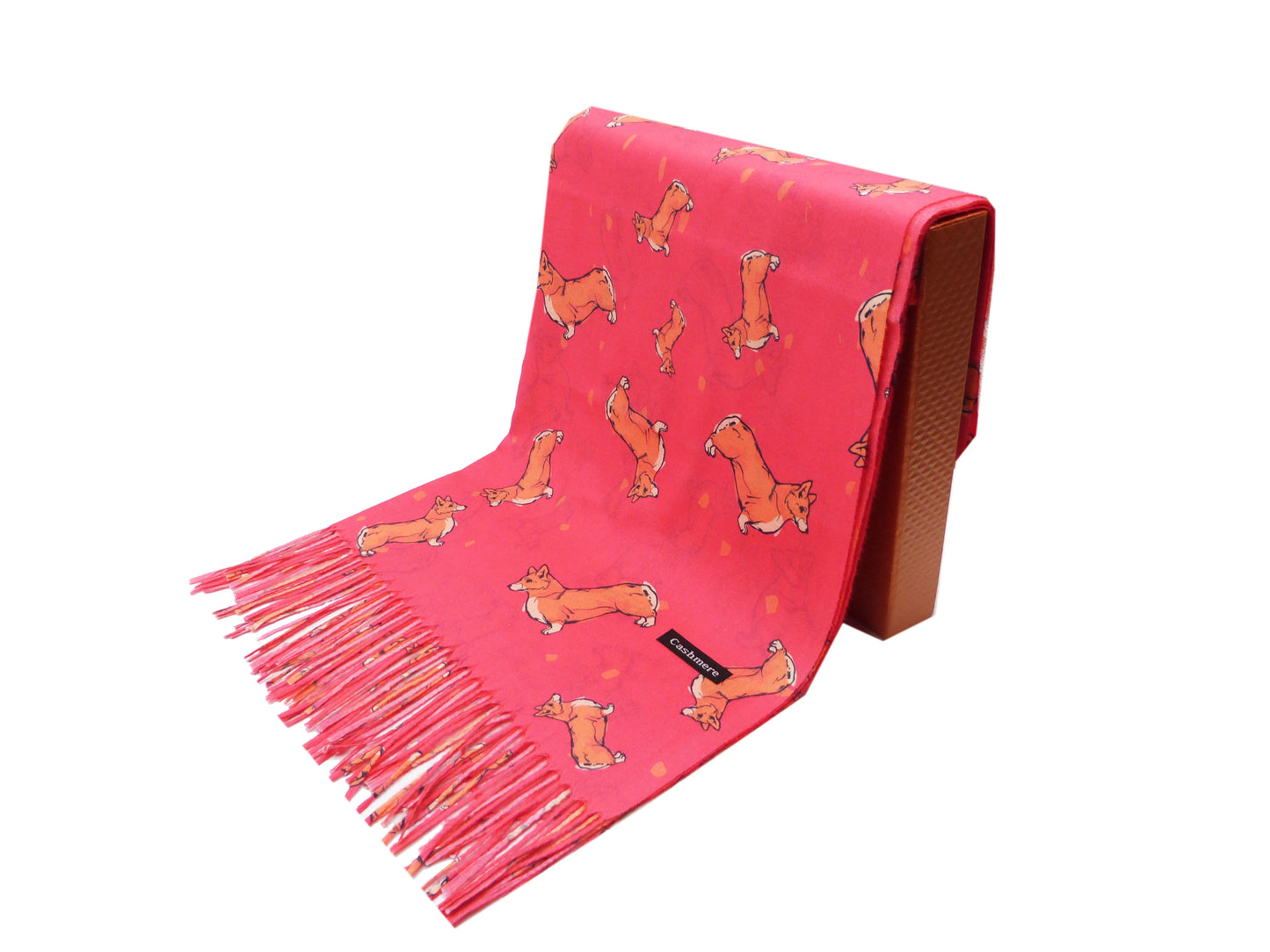 Corgi Print Wrap Pashmina Scarf