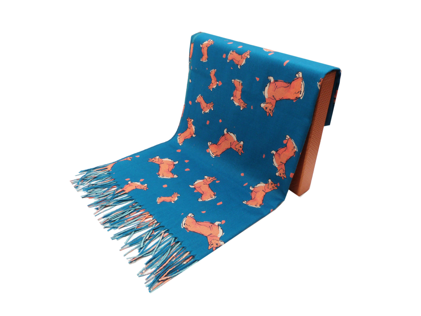 Corgi Print Wrap Pashmina Scarf