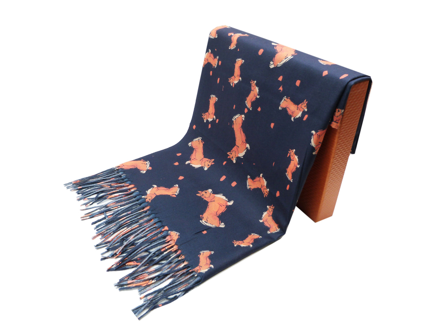 Corgi Print Wrap Pashmina Scarf