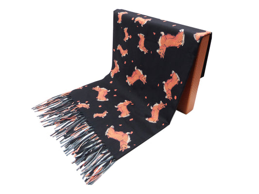 Corgi Print Wrap Pashmina Scarf