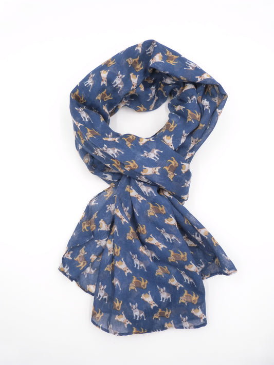 French Bulldog Print Scarf