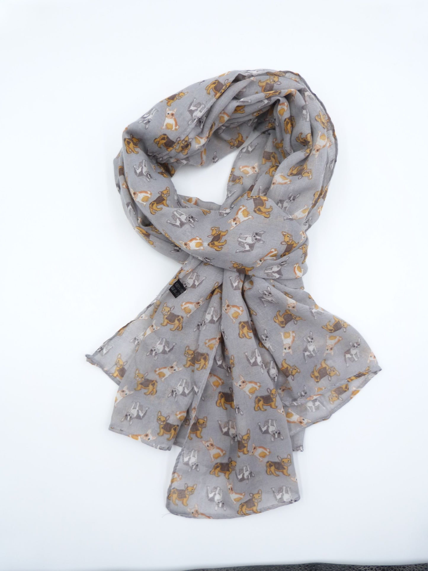French Bulldog Print Scarf