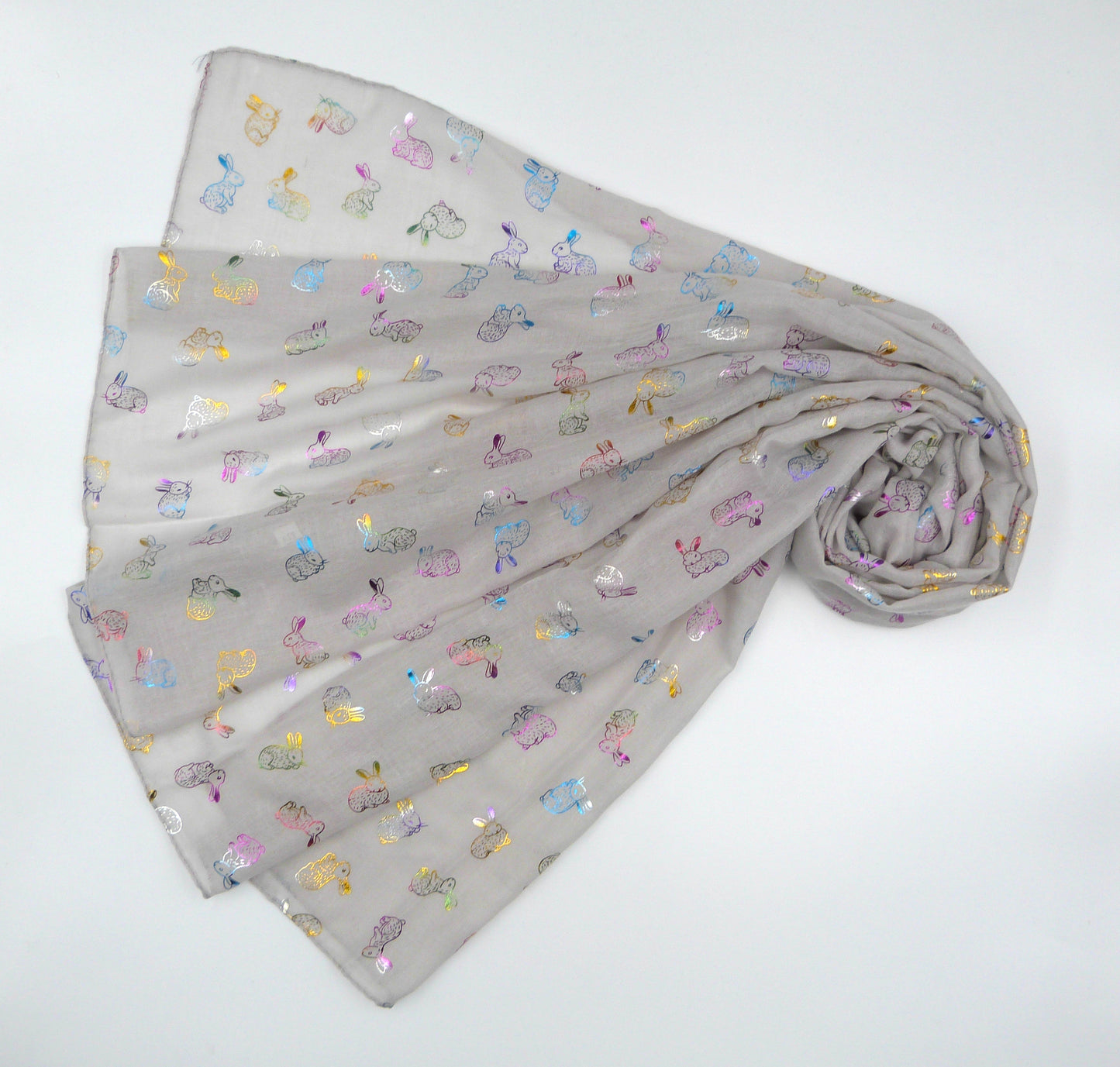 Glitter Rainbow Bunny Rabbit Scarf