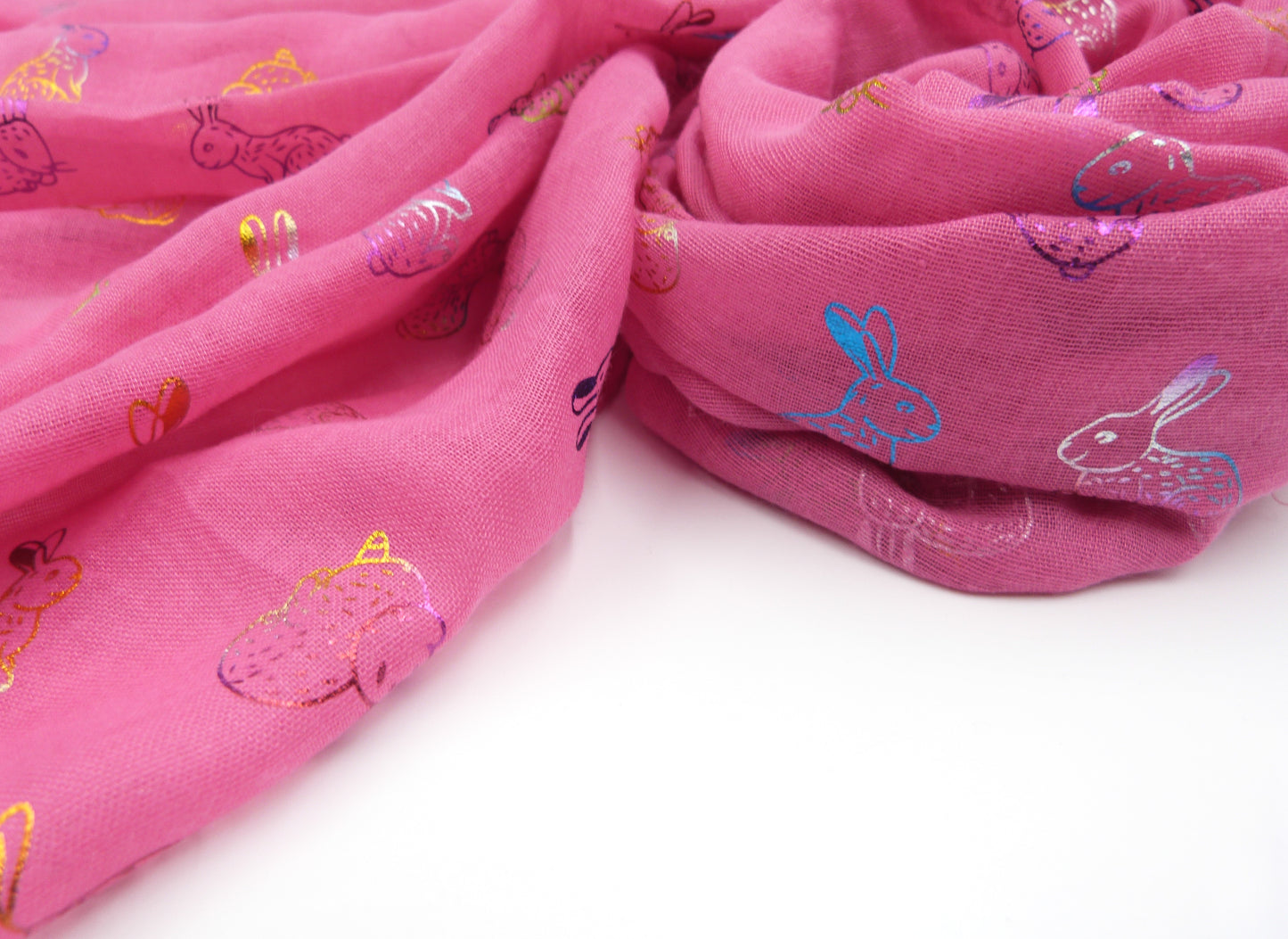 Glitter Rainbow Bunny Rabbit Scarf