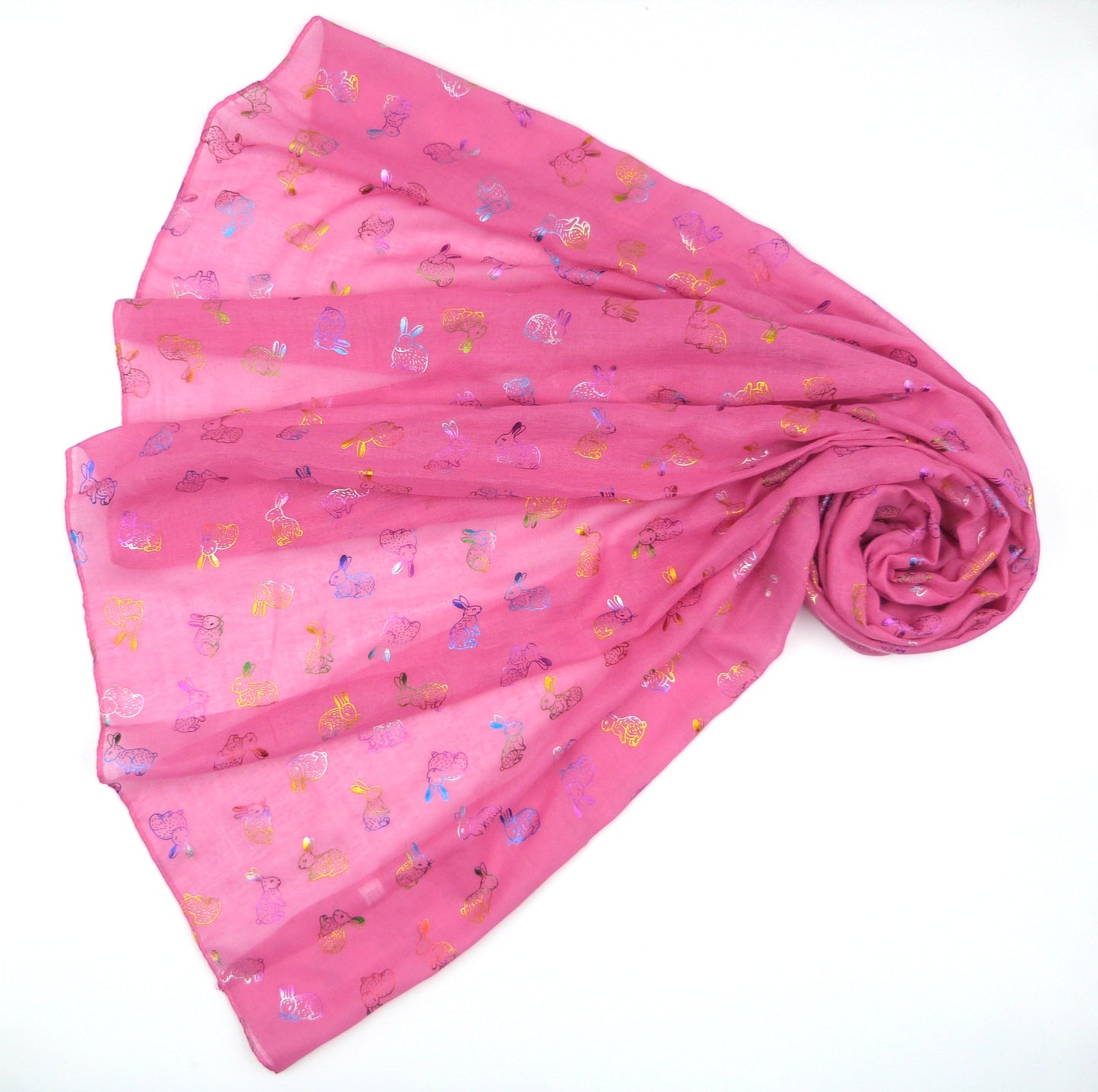 Glitter Rainbow Bunny Rabbit Scarf