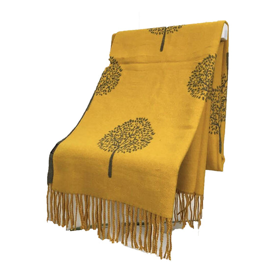 Tree of life Cashmere Feel Winter Wrap