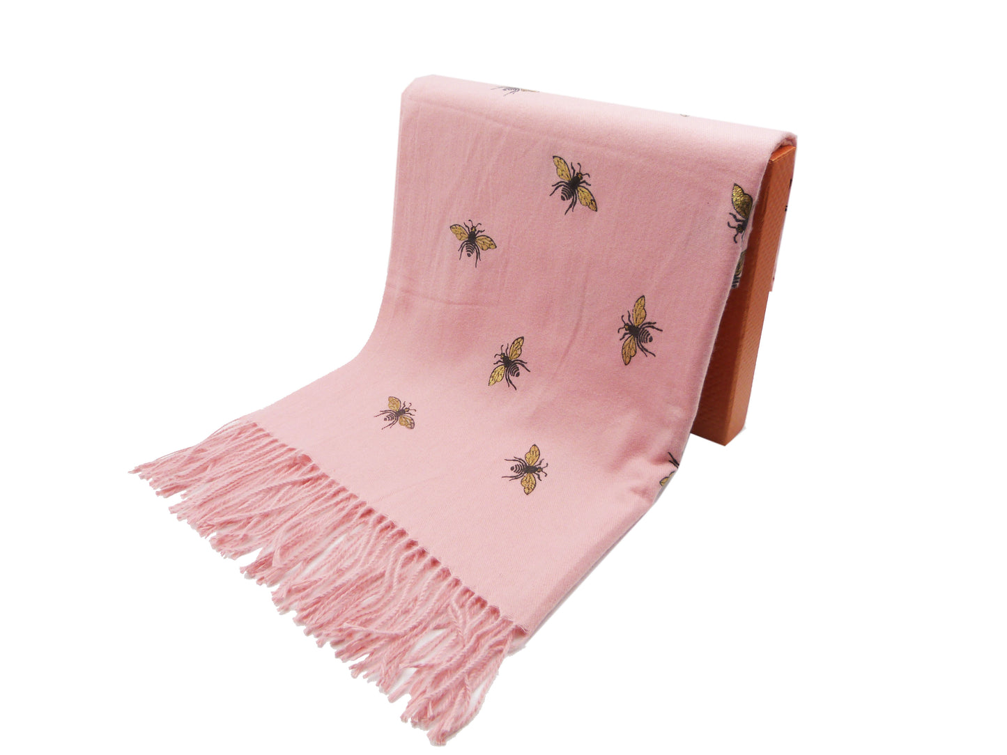 Glitter Bee Print Wrap Blanket Scarf