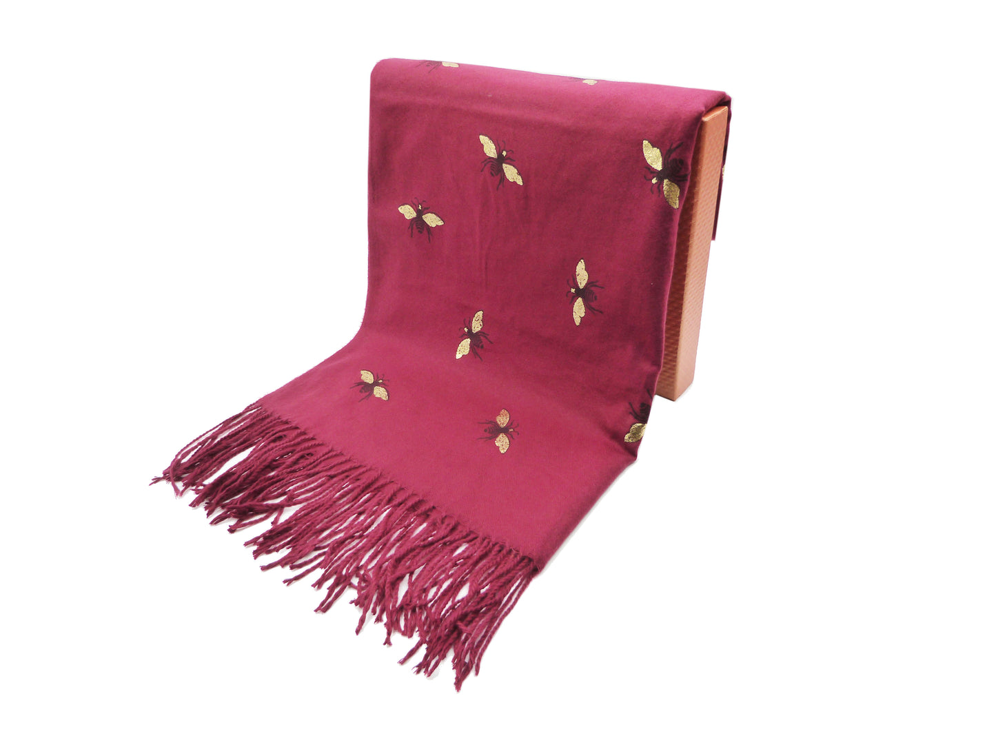 Glitter Bee Print Wrap Blanket Scarf
