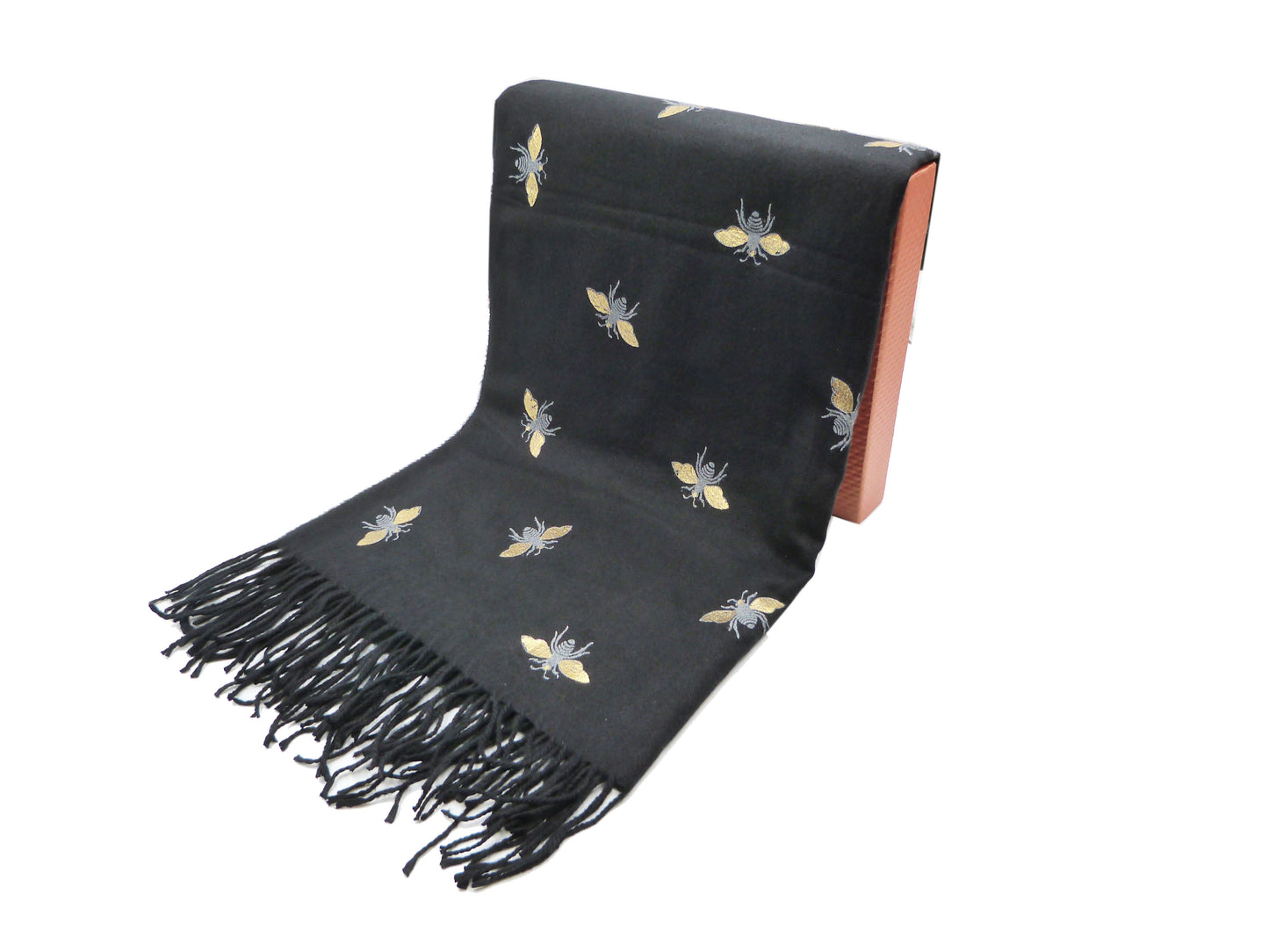 Glitter Bee Print Wrap Blanket Scarf