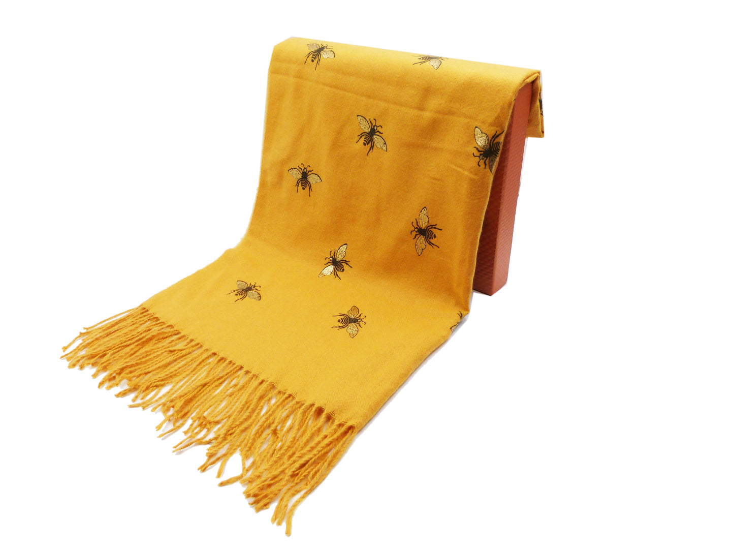 Glitter Bee Print Wrap Blanket Scarf