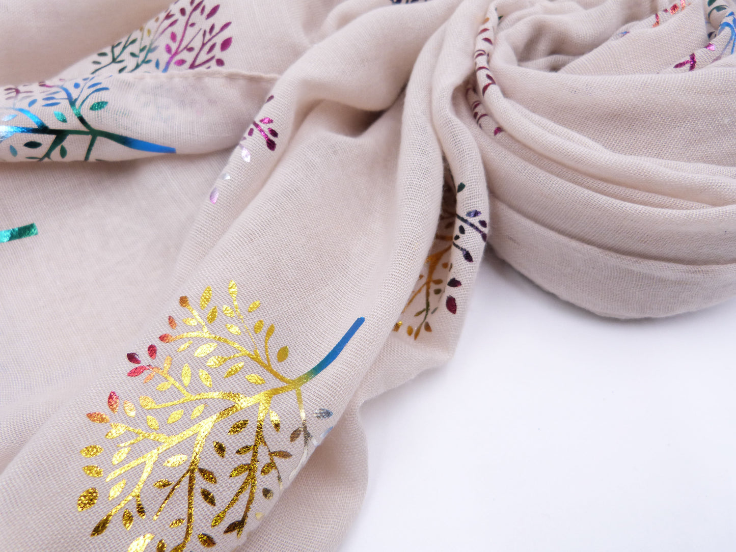 Glitter Tree Of Life Print Scarf