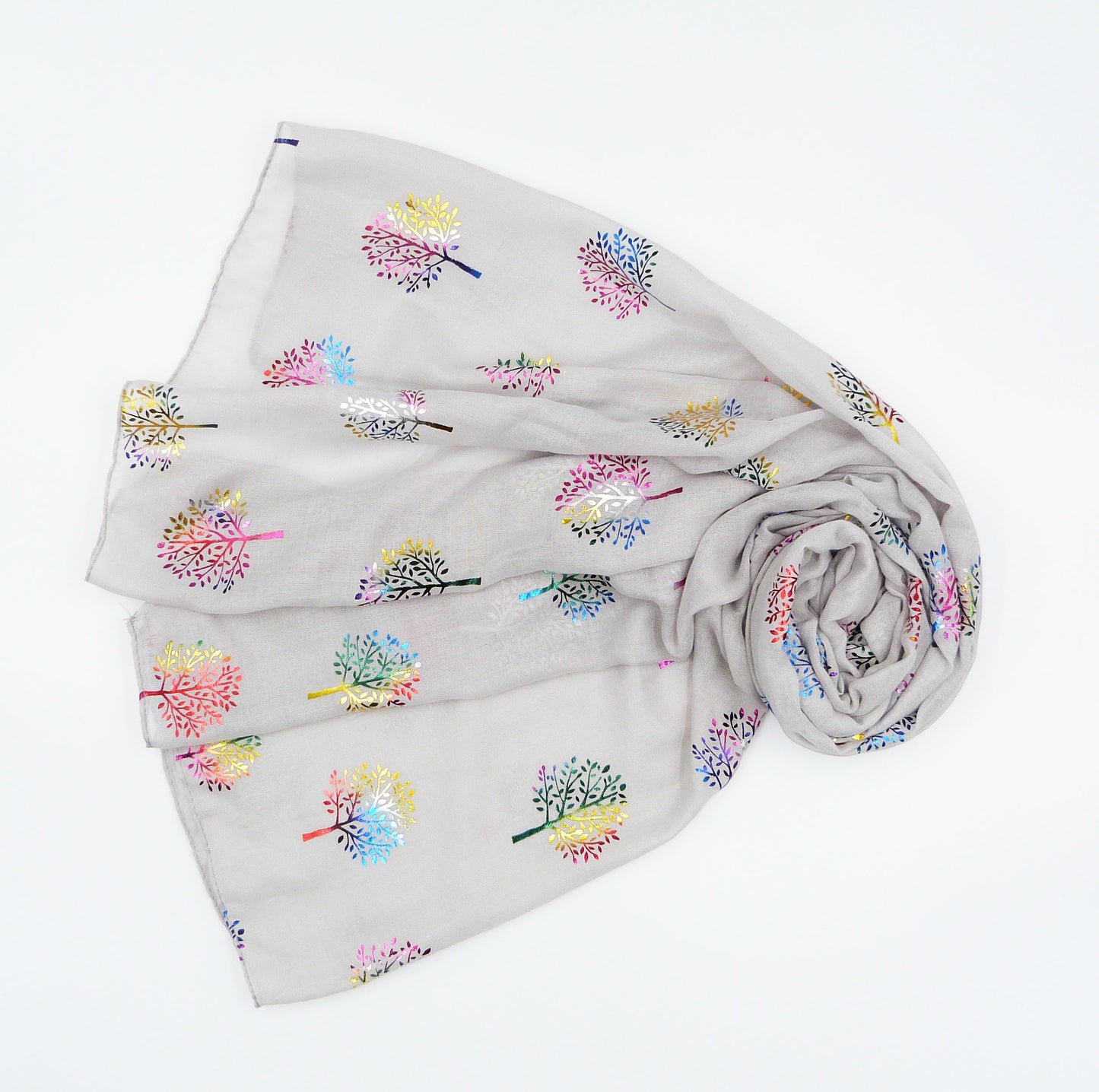 Glitter Tree Of Life Print Scarf