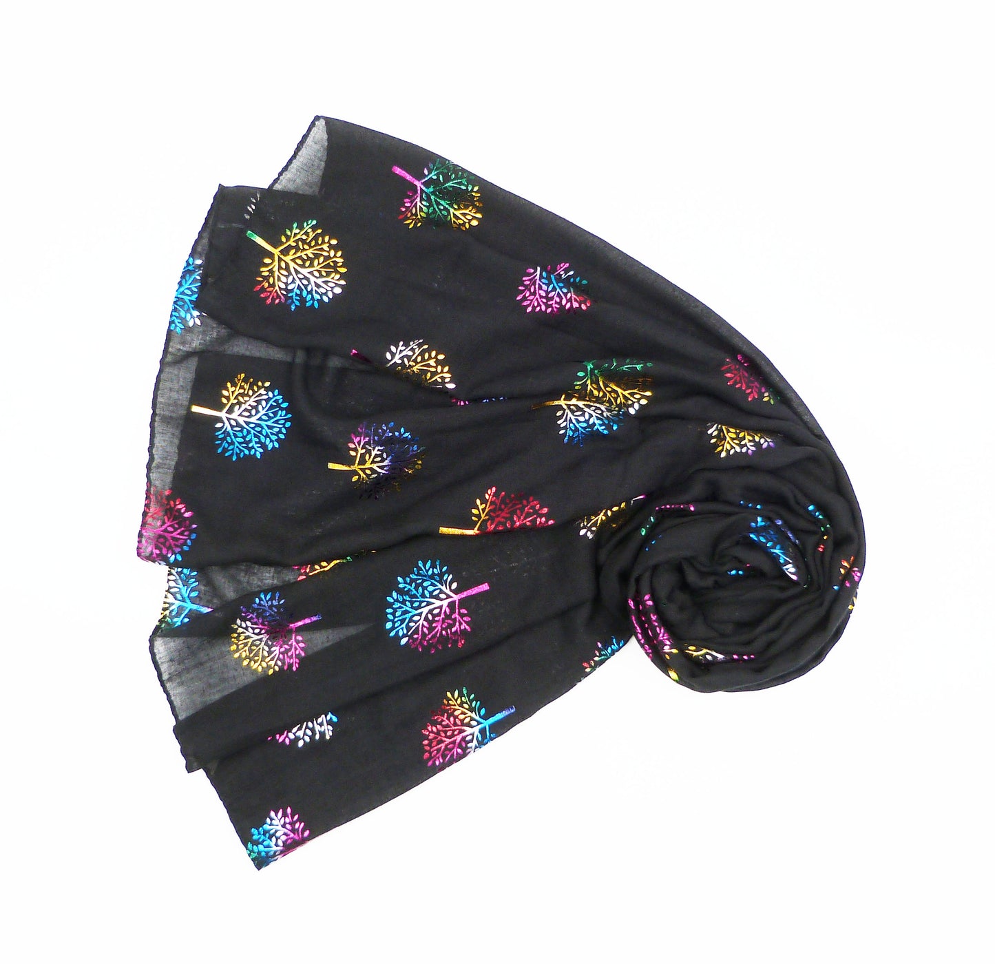 Glitter Tree Of Life Print Scarf