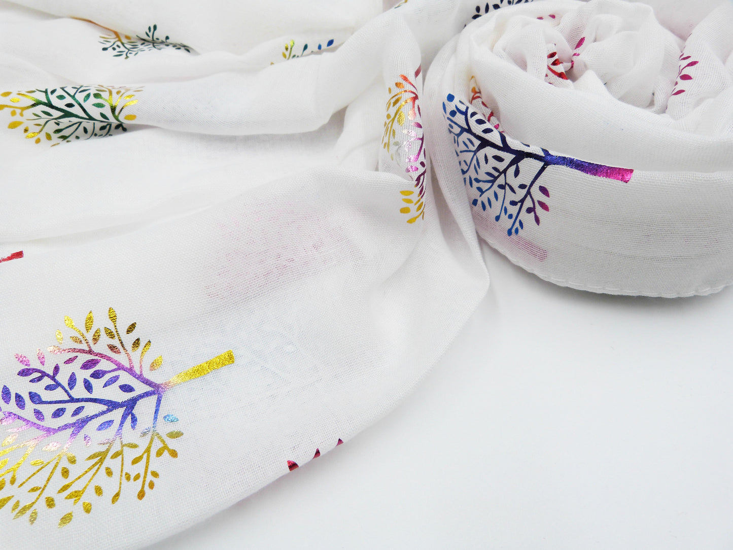 Glitter Tree Of Life Print Scarf