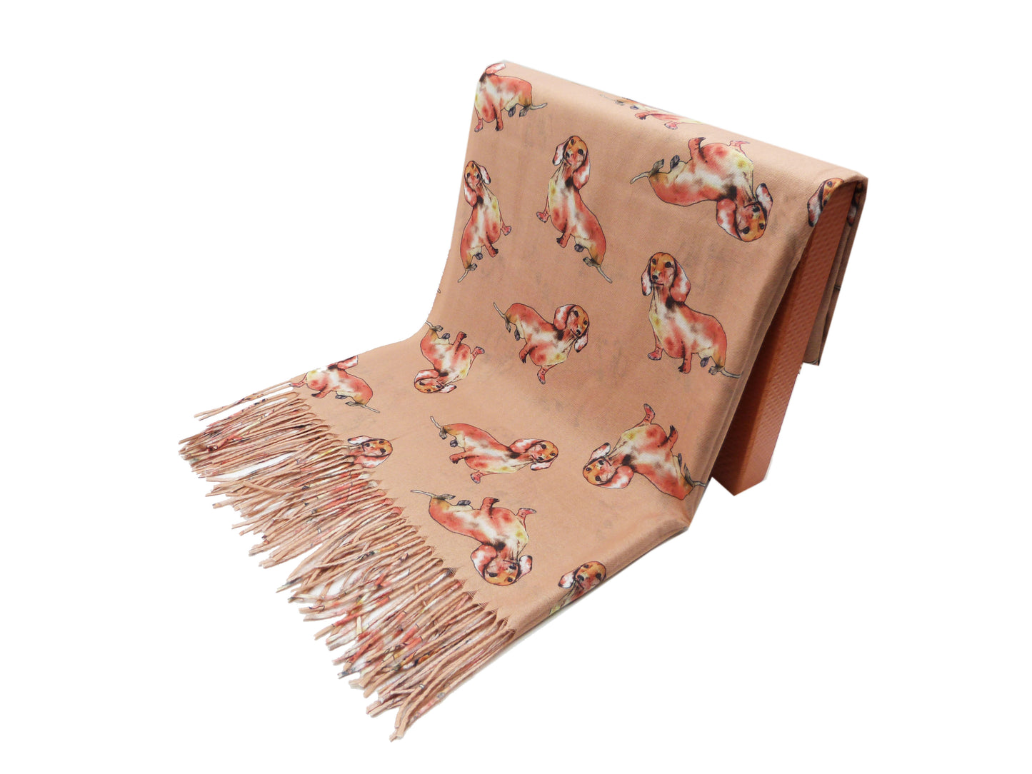 Sausage dog Printed  Winter Wrap Pashmina Scarf