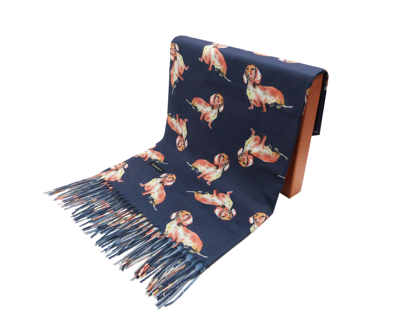 Sausage dog Printed  Winter Wrap Pashmina Scarf