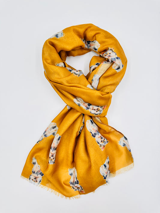 Yorkshire Terrier Print Scarf
